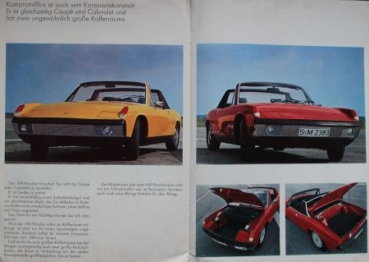 Porsche 914 Modelprogram 1969 Carbrochure (8084)